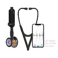 3M LITTMANN CORE DIGITAL STETHOSCOPE - 8572 - black - high polish rainbow finish