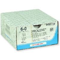 ETHICON PROLENE BLUE MONOFILAMENT SUTURES - gauge 6/0 needle 16 mm