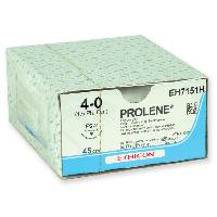 ETHICON PROLENE BLUE MONOFILAMENT SUTURES - gauge 4/0 needle 19 mm suture 75 cm