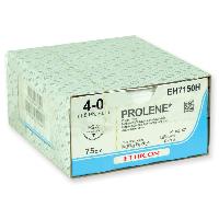 ETHICON PROLENE BLUE MONOFILAMENT SUTURES - gauge 4/0 needle 19 mm FS-2 suture 45 cm