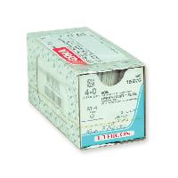 ETHICON PERMA-HAND SILK SUTURES - gauge 4/0 needle 19 mm - braided - straight