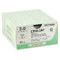 ETHICON ETHILON MONOFILAMENT SUTURES - gauge 3/0 needle 19 mm