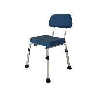 SHOWER CHAIR with PU backrest and seat - load 136 kg
