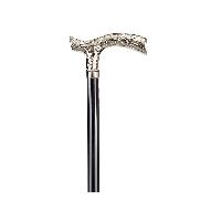 LEONARDO WOOD STICK - metal engraved T handle