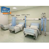 TREVIRA CURTAINS for trolley - long 225 x h145 cm - light blue