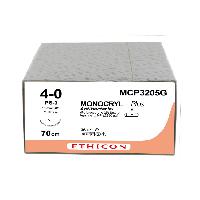 ETHICON MONOCRYL uzsūcošas šuves — izmērs 4/0, adata 16 mm