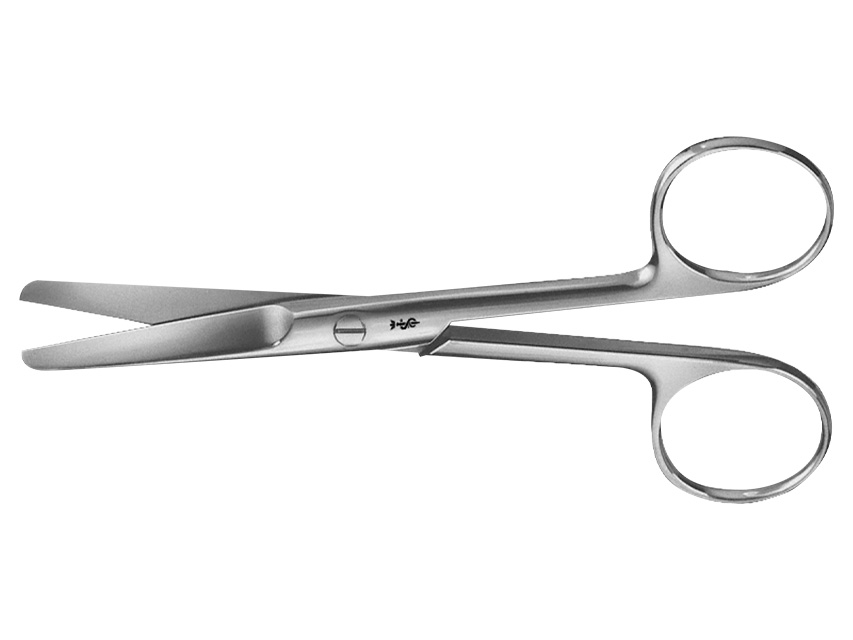 Instrumenti, AESCULAP ķirurģiskās šķēres - taisnas - noapaļotas/noapaļotas - 14.5 cm - BC314R