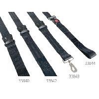 SAFETY BELT B9 - polyester black - metal buckle
