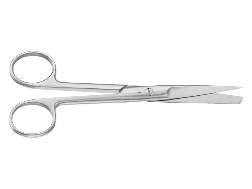 Instrumenti, AESCULAP ķirurģiskās šķēres - taisnas - asas/tupas - 16.5 cm - BC326R
