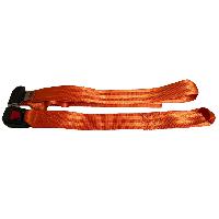 SAFETY BELT 2 pieces - polyester orange - metal buckle available March 2025