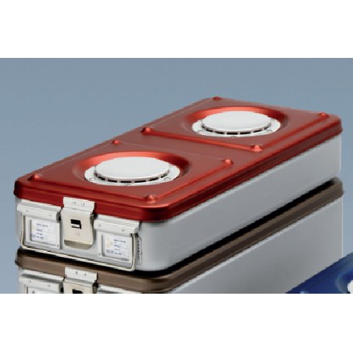 Sterilizācijas trauki, Alumīnija konteiners ar vienu vārstu