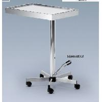 Hidraulisks Mayo tipa galdiņš ar kājas pedāli, paplāte 70x45x1,7h cm (5 riteņu pamatne)