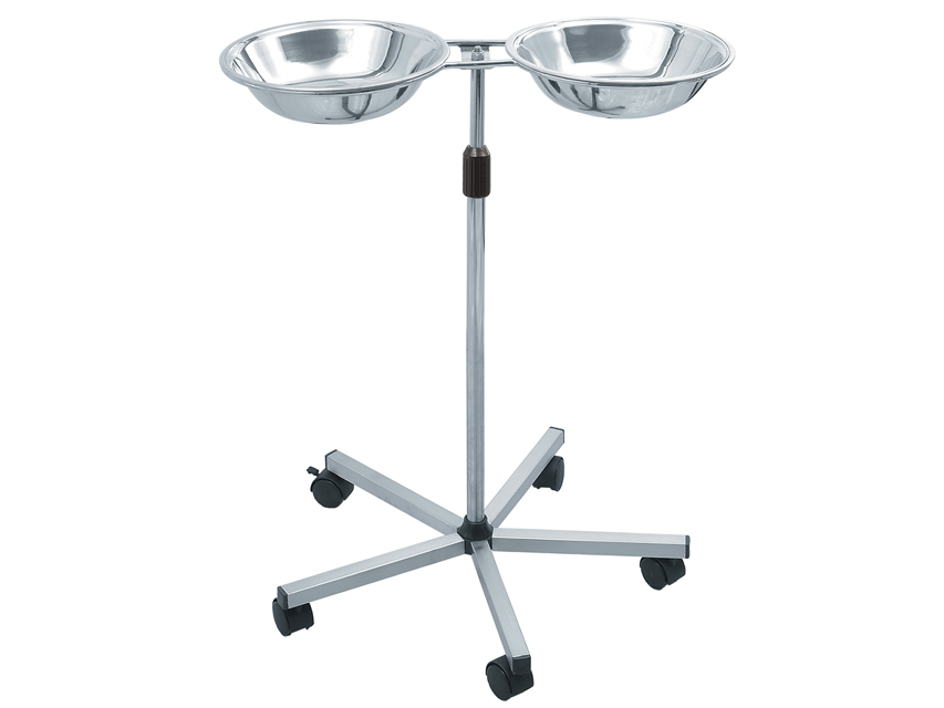 Metāla, Divu bļodu statīvs.Nerūsējošais tērauds AISI 202