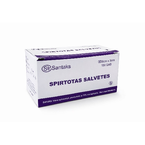 Šļirces, sistēmas, Spirtotas salvetes