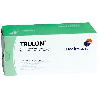 TRULON neabsorbējoša šuve, izmērs 4/0, 3/8 apļa adata 19 mm.45 cm.Zils