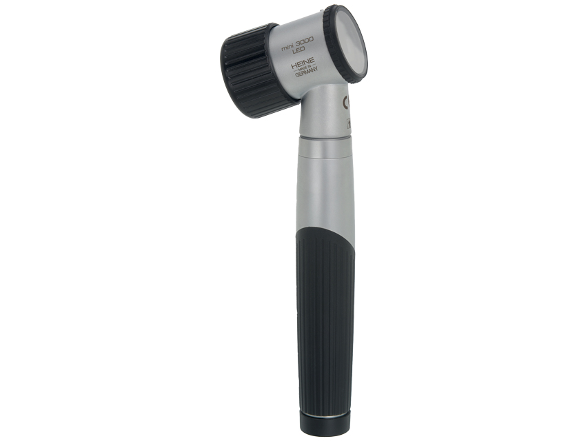 Dermatoskopi Heine, HEINE MINI 3000 LED dermatoskops ar mīkstu futrāli, kontakta plāksne ar mērogu D-888.78.021