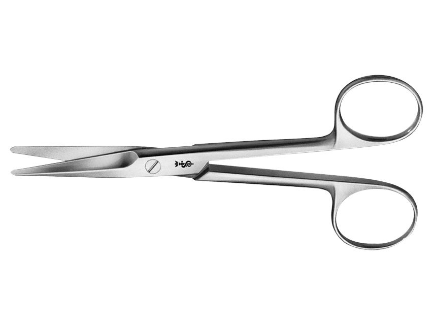 S/S STRAIGHT ARTERY FORCEPS - zebra fantasy - 16 cm, AESCULAP MAYO šķēres.Taisnas.Noapaļoti gali.15.5 cm.BC545R