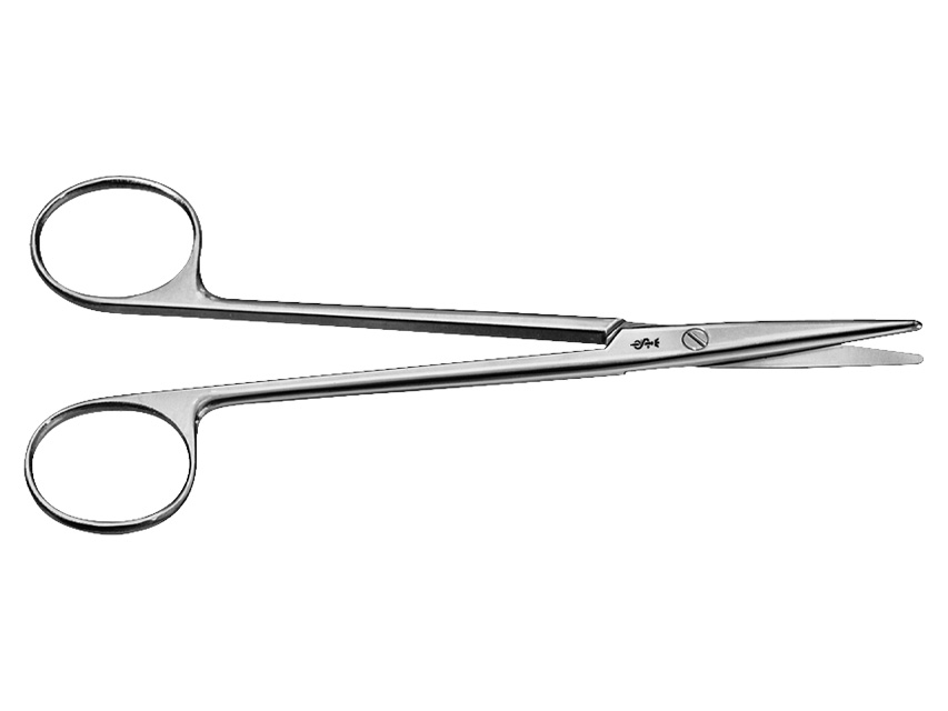 S/S STRAIGHT ARTERY FORCEPS - zebra fantasy - 16 cm, AESCULAP METZENBAUM šķēres.Taisnas.Noapaļotas/noapaļotas.14.5 cm.BC601R
