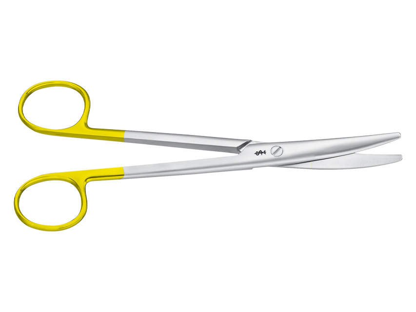 Instrumenti, AESCULAP MAYO TC DUROTIP plānas šķēres.Izliektas.Ar noapaļotiem galiem.17 cm.BC243R