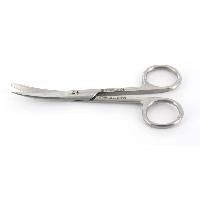 šķēres izliektas strupas/asas - 18 cm