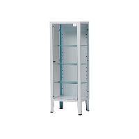 4 CABINET - 1 door - tempered glass