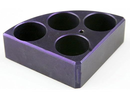 Violetā plāksne ar 4 caurumiem 20 ml reakcijas traukiem