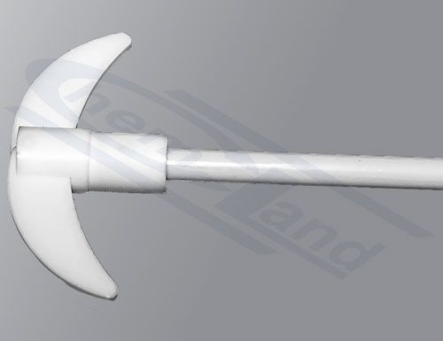 Centrbēdzes maisītājs ar PTFE pārklājumu (l.45cm) rokas(8cm)