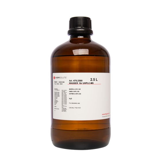 Ūdens UHPLC-MS, 2,5 L CHEMSOLUTE® 470.2500