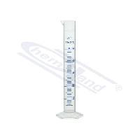 PP mērcilindrs ar snīpi, zilā skala 0–100 ml