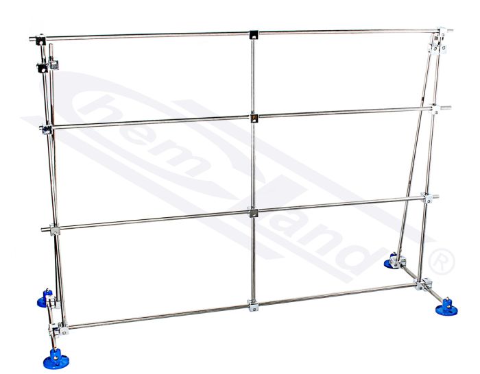 Vairāku mēģenīšu statīvi, atbalsta statīva komplekts TYPE 2 70x100x40 nerūsējošais tērauds
