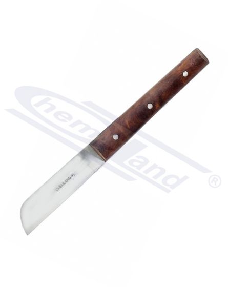 Šķēres, 180 mm garš nazis, 80 mm nerūsējošā tērauda asmens, koka rokturis