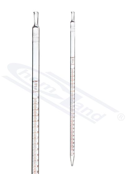 glass pipettes, daudzfunkcionāla mērīšanas pipete sk. B 1,0ml, 0 uz augšas, CHEMLAND, brūna, B 1,0ml, CHEMLAND