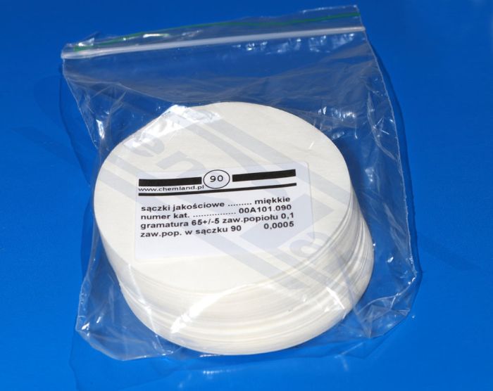 Kvantitatīvie papīra apļi, kvalitatīvs filtrpapīrs fast CHEMLAND 240