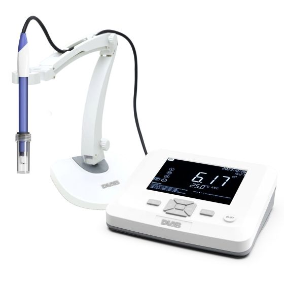Mērīšanas iekārtas - testeris, Laboratorijas pH mērītājs -2 līdz 20 pH , 1999 mV , 0 līdz 100 oC Temperatūra, komplekts ar elektrodu statīvu